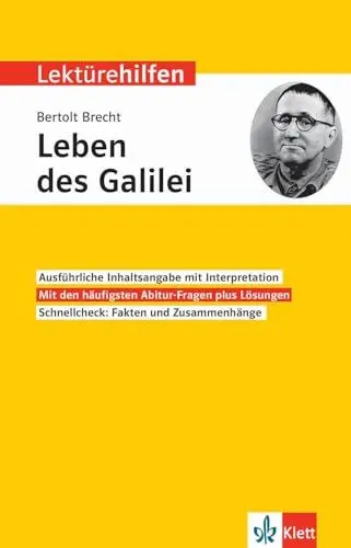 Produktbild: Klett Lektürehilfen Bertolt Brecht, Leben des Galilei: Interpretationshilfe für Oberstufe und Abitur