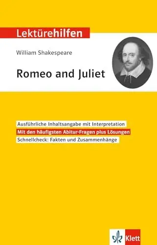 Produktbild: Klett Lektürehilfen William Shakespeare, Romeo und Juliet: Interpretationshilfe für Oberstufe und Abitur in englischer Sprache