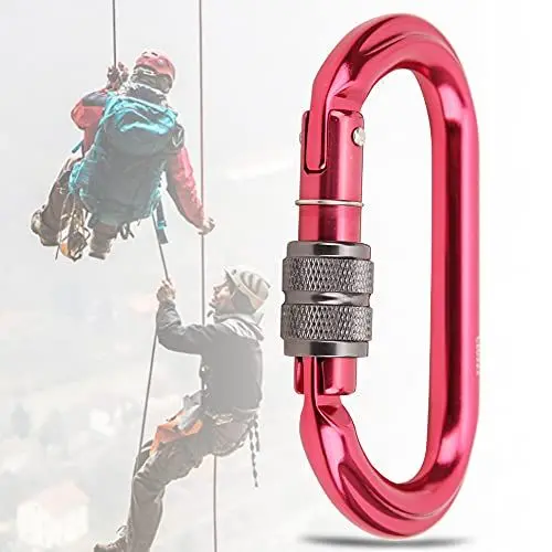 Produktbild: Kletterkarabiner, Rotes Kletterschloss Zum Bergsteigen