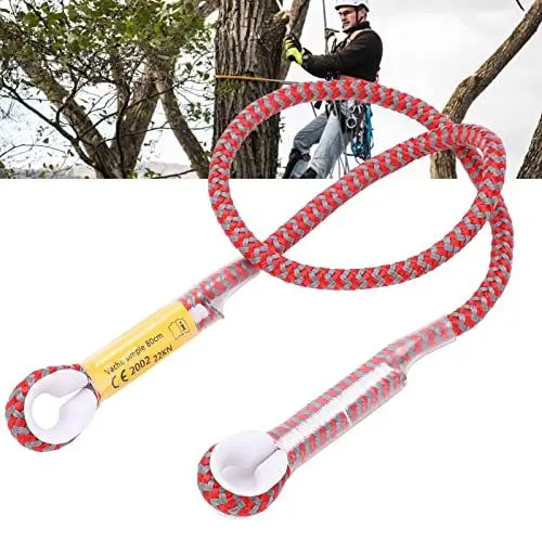 Produktbild: Kletterseil 8mm, Professionelles Klettersteigseil 22KN, 80cm, Outdoor-Sicherheitsseil, Schutzaugen-zu-Auge Schlinge zum Abseilen und Bergsteigen, Outdoor Klettern