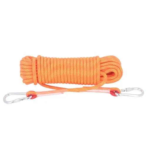 Produktbild: Kletterseil Outdoor-Kletterseil Klettern Tragbares Kletterseil Statisches Seil Fluchtrettung Lebensrettendes Nylonseil 10 Mm / 0,39 Zoll, 20 Meter / 65,6 Fuß (10 mm, 20 m, 2