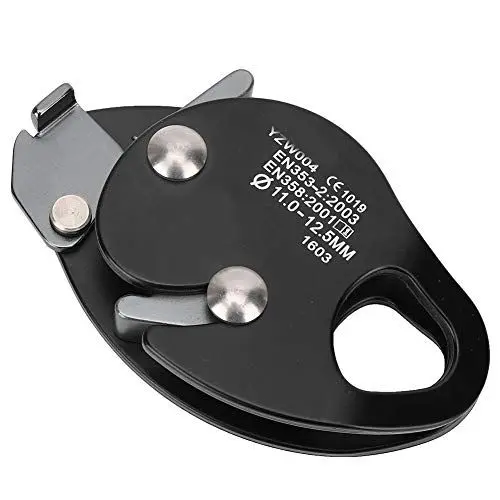 Produktbild: Kletterseilgreifer, Stopp-Abseilklemme, Greifer, Absturzsicherung, Kletterausrüstung, Selbstbremsendes Abseilgerät für 11–12,5 Mm Seil (Black)