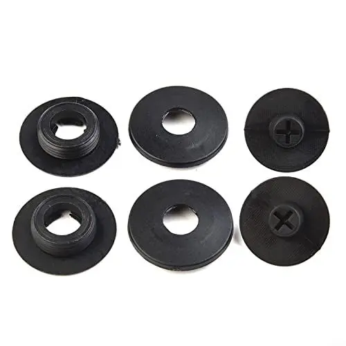 Produktbild: Klettteller Fußmatten Befestigung Halter Bodenhalter Autoteppich Gummimatten Druckknopf Halter Clips,Schwarz, 2er Set