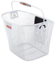 Produktbild: KLICKfix Farradtasche Uni Korb, Feinma. Weiß Lenkerkorb, 25 x 36 x 26 cm