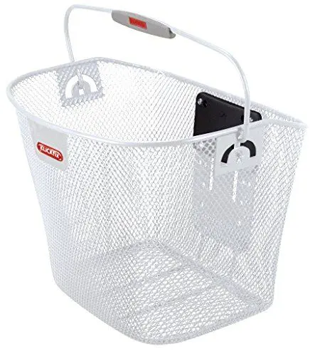 Produktbild: KLICKfix Farradtasche Uni Korb, Feinma. Weiß Lenkerkorb, 25 x 36 x 26 cm