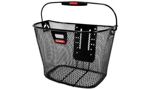 Produktbild: KLICKfix Farradtasche Uni Korb mit Lampenhalter Lenkerkorb, Schwarz, 25 x 35 x 26 cm