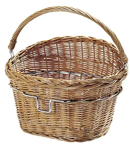 Produktbild: KLICKfix Farradtasche Weidenkorb Lenkerkorb, Beige, 30 x 40 x 31 cm