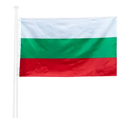 Produktbild: KliKIl Bulgarien flagge 90x150cm - bulgarisch Flagge Fahnen Fanartikel Wetterfeste bulgarisch Nationalflagge mit Messingösen leuchtenden Farben und UV-beständig für den Außenbereich Bulgaria