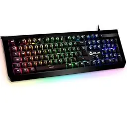 Produktbild: KLIM Domination - DEUTSCHE - Mechanische RGB-QWERTZ-Tastatur Blaue Tasten - Schneller, Präziser, ​​Angenehmer Tastenanschlag -VOLLSTÄNDIGE Freiheit BEI DER Farbauswahl PC PS4