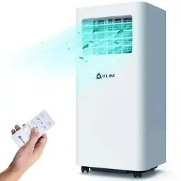 Produktbild: KLIM K9000 | 3-in-1 mobile Klimaanlage + NEU + mit integrierter Entfeuchtungsfunktion, Ventilator und Kühlmodus + Fernbedienung + 9000 BTU tragbare Klimaanlage mobil + 5 JAHRE SCHUTZ