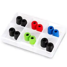 Produktbild: KLIM Kopfhörer Aufsätze mit Memory-Schaumstoff - NEU - Innovative Memory Foam Ear Tips - Set mit 12 Kopfhörer Stöpsel - Extrem bequemer, die von Außengeräuschen isolieren (4,5 mm)