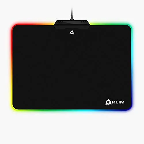 Produktbild: KLIM Mauspad RGB Chroma - Gewebe mit hoher Genauigkeit - Lichteffekte - Verschiedene Modi - Gaming Gamer Videospiele ( Neue 2022 Version )
