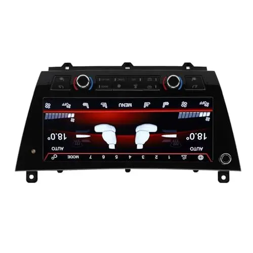 Produktbild: Klimaanlagen-Panel, Auto-AC-Touchscreen 10,25 Zoll Sitzheizung Sprachsteuerung Klimaanlagen-Panel LCD-Bildschirm für X5 X6 F15 F16