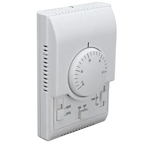 Produktbild: Klimaanlagen-Thermostat, Einstellbare Temperaturregelung AC110-220 V, Wandmontierter 2-Wege-Zentral-Klimaanlagen-Thermostat für Ventilatorkonvektoren für Supermarkt für Zimmer