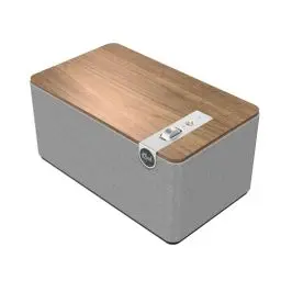 Produktbild: Klipsch The Three Plus Premium Bluetooth-Lautsprechersystem Walnut