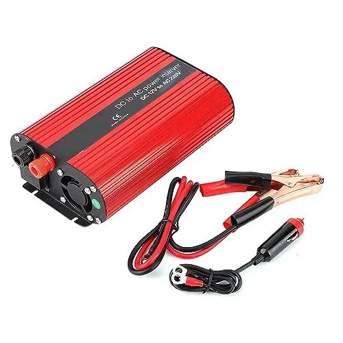 Produktbild: KLLJRFW 700W Wechselrichter DC 12V zu AC 220V Tragbarer Konverter Dual-USB-Lade-Auto-Leistungstransformator mit Mehrfachschutz