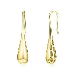 Produktbild: Klobige Ohrringe für Earring Damen Ohrringe 14K Gold tropfenförmige Ohrringe mit Geschenkbox