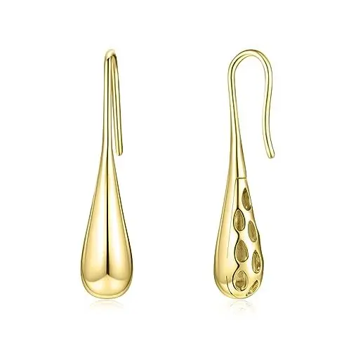 Produktbild: Klobige Ohrringe für Earring Damen Ohrringe 14K Gold tropfenförmige Ohrringe mit Geschenkbox