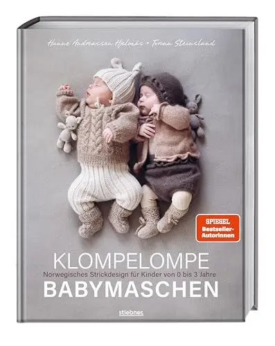 Produktbild: Klompelompe Babymaschen: Norwegisches Strickdesign für Kinder von 0 bis 36 Monate. Das Strickbuch zum Stricken für Babys. Strickanleitungen von der Baby-Erstausstattung bis Kleidung fürs Kleinkind