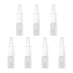 Produktbild: KLOP256 7 Stück Leere Nasenspray Flasche, Nachfüllbare Zerstäuber Sprühflasche 20 ml, Feiner Sprühnebel Nasensprayflasche für Parfüm, Toner, Gesichtssprays, Ätherische Öle(Transparent)