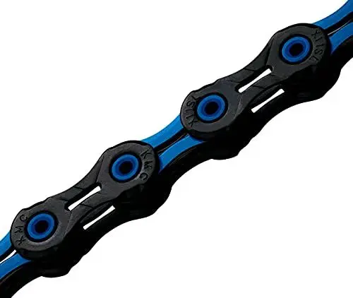 Produktbild: KMC Fahrradkette X10sl DLC 10-FA, schwarz-Blau, 1/2