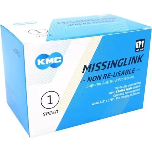 Produktbild: KMC Unisex – Erwachsene Kettenschloss-03347465 Kettenschloss, Silber, Einheitsgröße