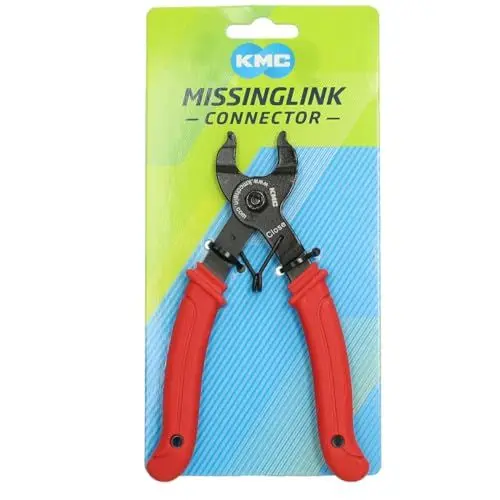 Produktbild: KMC Unisex – Erwachsene Kettenverschlussgliedzange Kettenverschlussglied, schwarz/rot