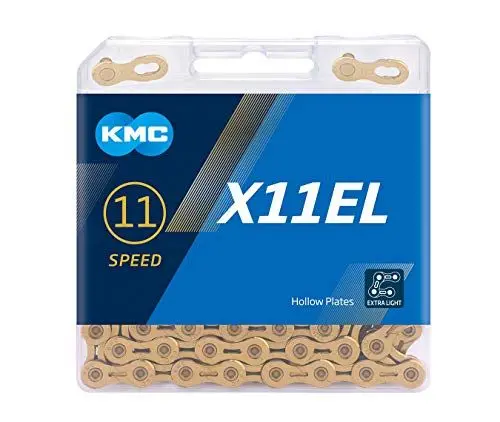 Produktbild: Fahrrad Kette, KMC Fahrradkette, X11EL Ti-N Gold, 1/2