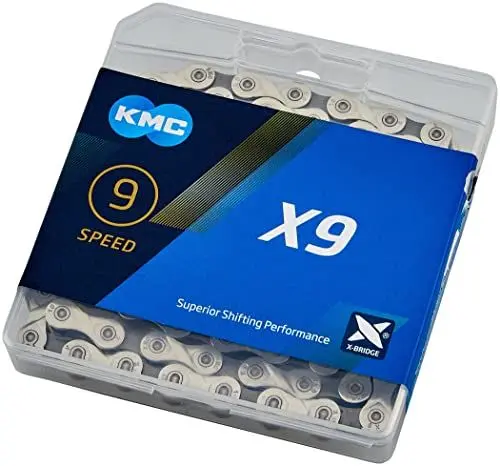 Produktbild: KMC Unisex X9 9 Speed Kette, Silber/Grau, 122 Glieder