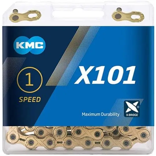 Produktbild: KMC X101 Kette, Ti-NI Gold, 112 Link