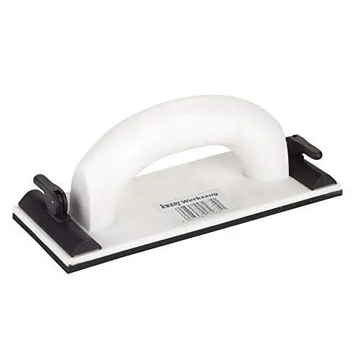 Produktbild: Knauf Handschleifer für Gipskarton-Platten – Trockenbau-Schleifer zum Glätten und Schleifen von verspachtelten Gips-Platten und Trockenbau-Wänden, 24-cm x 8-cm, mit austauschbarem Schleif-Gitter