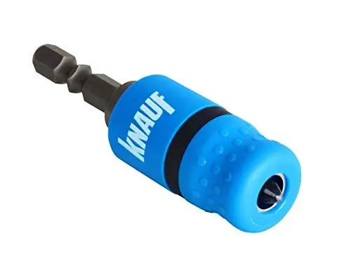 Produktbild: Knauf Schraubvorsatz mit Bit-Halter für Akku-Schrauber und Hand-Bohrmaschinen – Trockenbau-Bit Aufsatz zum Versenken von Schnellbau-Schrauben in Gipsplatten, 1 Stück