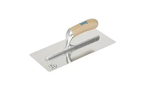 Produktbild: Knauf Traufel mit gebogenem Blatt, 300-mm – Spachtel-Kelle mit konkav geformtem Blatt, zum Auftragen von Spachtel-Masse bei Gipsplatten-Fugen an Wand und Decke