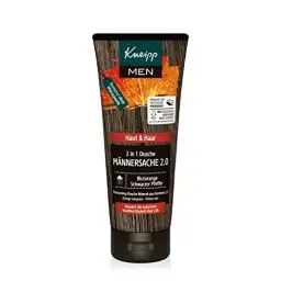 Produktbild: Kneipp MEN 2 in 1 Dusche Männersache 2.0 - Für Haut & Haar - Mit natürlichem ätherischem Blutorangenöl und dem Extrakt aus schwarzem Pfeffer - 200 ml