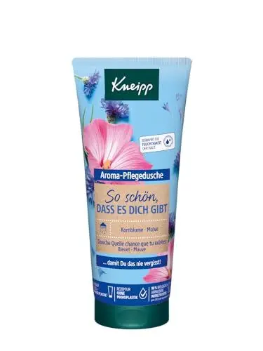 Produktbild: Kneipp Aroma-Pflegedusche So schön, dass es Dich gibt, Duschgel mit natürlichen Extrakten aus Kornblume, Malve und natürlich pflegendem Öl, zartes und geschmeidiges Hautgefühl, 200ml