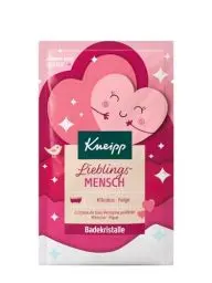 Produktbild: Kneipp Badekristalle Lieblingsmensch, Sachet mit naturreinem Tiefensalz und mit hochwertigem Hibiskus- und Feigenextrakt, fruchtig-floraler Duft, 60g