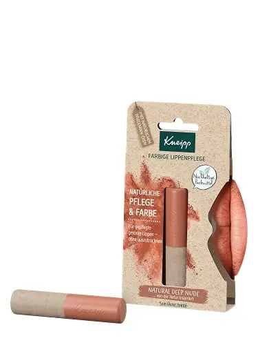 Produktbild: Kneipp Farbige Lippenpflege Natural Deep Nude, natürliche Pflege & Farbe für gepflegte getönte Lippen 3,5 g