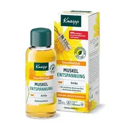 Produktbild: Kneipp Gesundheitsbad Muskel Entspannung - Badeöl mit wertvollem Extrakt der Arnika & ätherischen Ölen aus Cabreuva, Rosmarin & Pinus-Arten - belebt & tut gut nach körperlicher Anstrengung - 100ml