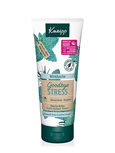 Produktbild: Kneipp Wirkdusche Goodbye Stress - feuchtigkeitsspendendes Duschgel mit ätherischen Ölen aus Rosmarin & Wasserminze für mehr Energie - vegan - ohne Mikroplastik - 200ml