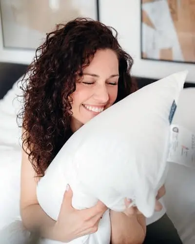 Produktbild: KNERST® Kissen 40x80 cm Made in Germany - Kopfkissen 40 x 80 gegen Nackenschmerzen & Verspannungen - Bettkissen für gesunden & erholsamen Schlaf - Öko-Tex - Pillow - Polster - Schlafkissen