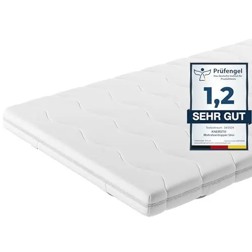 Produktbild: KNERST® Matratzentopper 180x200cm - Praktischer & Langlebiger Topper 180x200cm - 5cm Höhe - Atmungsaktiv, Anpassungsfähig & Pflegeleicht - Bett Topper