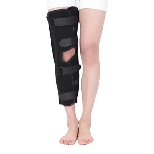 Produktbild: Kniebandage für Knieschmerzen, Meniskusriss, Erholung von Verletzungen ACL MCL, verstellbare Stützung, Fraktur, Verstauchung, Knieorthese (M)