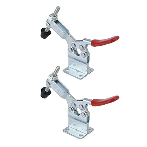 Produktbild: Kniehebelklemme, 90 Kg Spannkraft Schnellspannklemme Sichere Einfache Bedienung Praktisch für die Installation von Heimwerker-Schweißgeräten (GH-201-BHB)