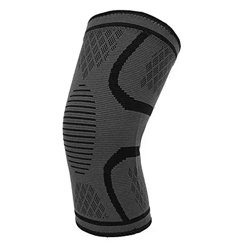 Produktbild: Knieorthese, 2er-Pack Kniekompressionsmanschetten für Männer und Frauen, Kniestütze Zum Laufen, Medizinische Knieschützer für Meniskusrisse, Linderung von Gelenkschmerzen, Schwarz(L)