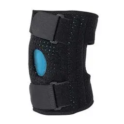 Produktbild: Knieorthese Unterstützung mit Silikon stoßdämpfende, Atmungsaktiv Offene Patella Stabilisator für Meniskus Tränen und Bandverletzungen, Einstellbar Knie Kompressions Ärmel für Laufen(Links)