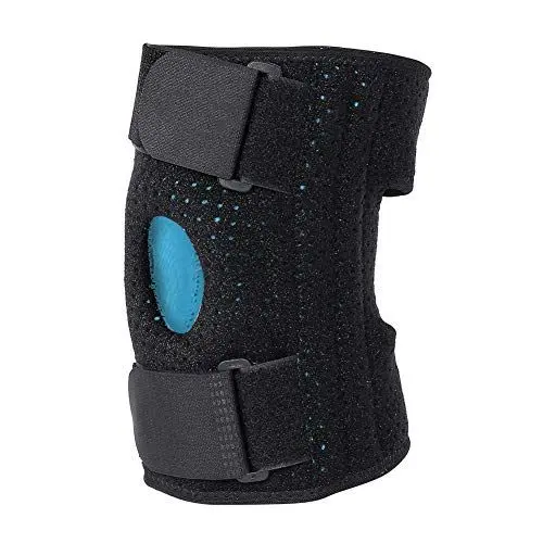 Produktbild: Knieorthese Unterstützung mit Silikon stoßdämpfende, Atmungsaktiv Offene Patella Stabilisator für Meniskus Tränen und Bandverletzungen, Einstellbar Knie Kompressions Ärmel für Laufen(Links)
