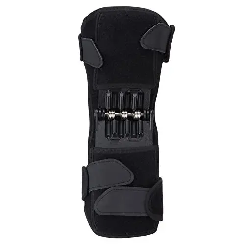 Produktbild: Kniestütze, Rutschfest Atmungsaktiv Kniestabilisator Rebound Feder Einstellbar für Damen für Sport Fitness für Bergsteigen für Herren für Klettern