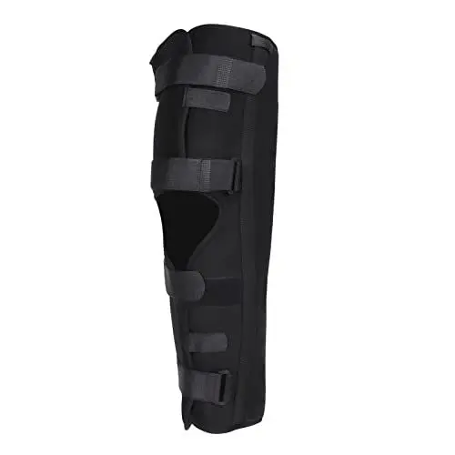 Produktbild: Knie-Wegfahrsperre, Verstellbare Knie-Wegfahrsperre Bequeme Knie-Stützschienen-Klammer Vollbein-Klammer-Stabilisator mit Vier Riemen(M)