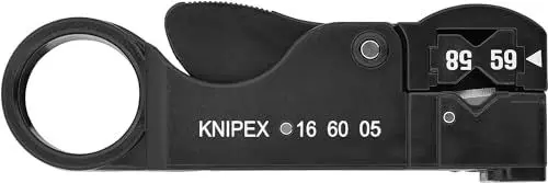 Produktbild: Knipex Abisolierwerkzeug für Koaxialkabel 105 mm 16 60 05 SB