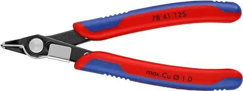 Produktbild: KNIPEX Electronic Super Knips mit Mehrkomponenten-Hüllen brüniert 125 mm 78 41 125